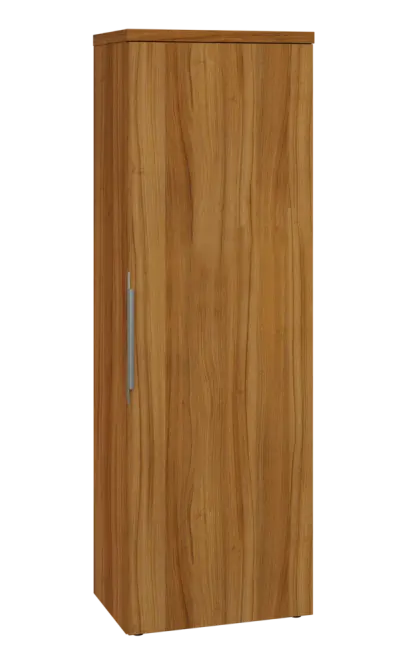 SISR 5 - 61 šatní skříň, 1-dveřová, výsuvné ramínko, pravá, 1820x600x400, ořech světlý